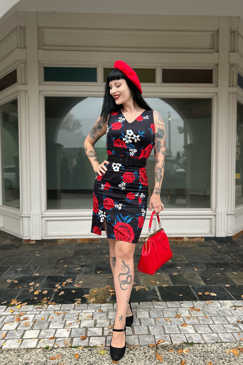 Sylvia Floral Wiggle Dress